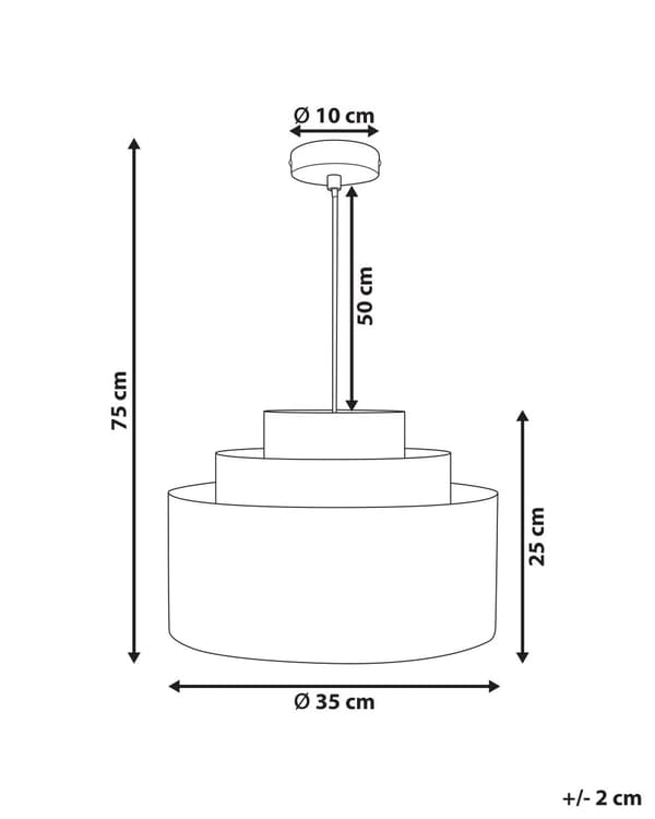 Hängande Taklampa Brun Linnetygsskärm Modern Design Vardagsrumslampa