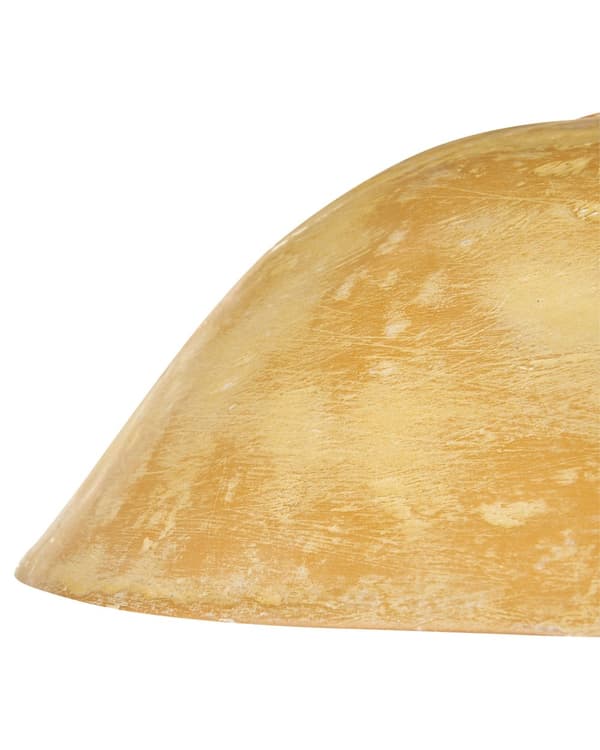 Taklampa Gul Papier-Maché Handgjord Skärm Ekologisk Naturlig Kök Matrum Vardagsrum Sovrum