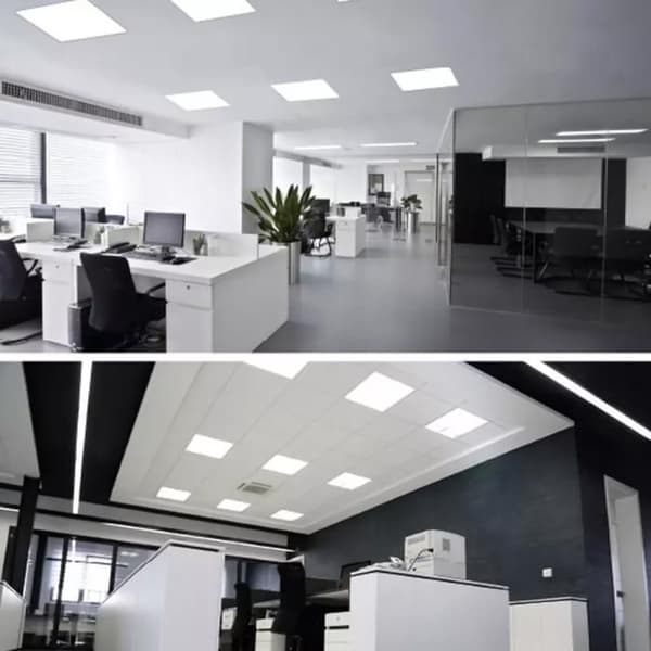 40W Square Matte Chrome LED-panel