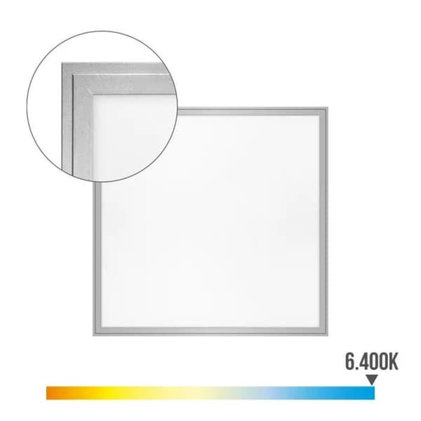 40W Square Matte Chrome LED-panel