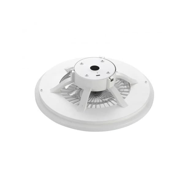muvit iO WIFI White CCT-ansluten taklampa med fläkt - Alexa, Google Home och Siri-kompatibel - 600*170 mm