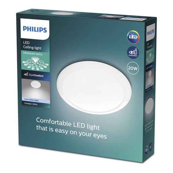 Philips myLiving Cinnabar taklampa - Vit - LED - Sovrum, Vardagsrum - IP20
