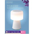 Miniatyrbild 2 av 2: LED-högtalare - LUMINEO - 22,5 cm - Bluetooth Uppladdningsbar - IP44 - 90 lumen - Vit