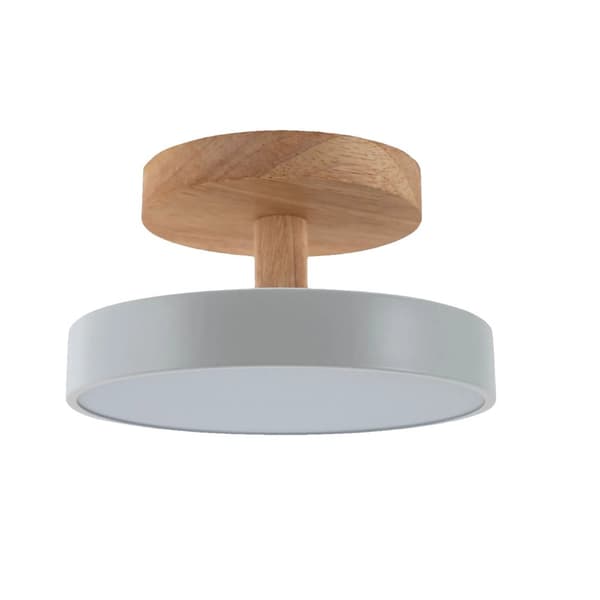 Loftlampe, Moderne Rund Design, Justerbar Lysstyrke,Brun