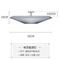 Miniatyrbild 2 av 2: Taklampa, Elegant Vit Tygdesign, LED-kompatibel,D50cm