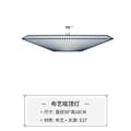 Miniatyrbild 1 av 2: Taklampa, Elegant Vit Tygdesign, LED-kompatibel,D50cm