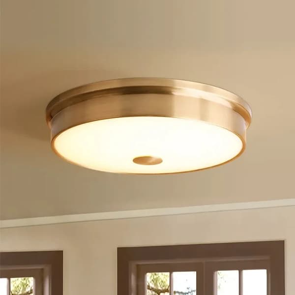 Loftmonteret lampe, guldfinish, 32 cm/40 cm/54 cm størrelsesmuligheder,gylden, Tricolor Dimming, 54 cm