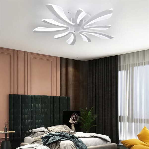 Moderne Akryl Loftlampe, Fjernbetjening, Varme Hvide og Kolde Hvide Muligheder,Hvid, Varm hvid