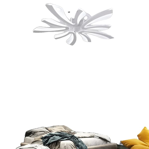 Moderne Akryl Loftlampe, Fjernbetjening, Varme Hvide og Kolde Hvide Muligheder,Hvid, Varm hvid