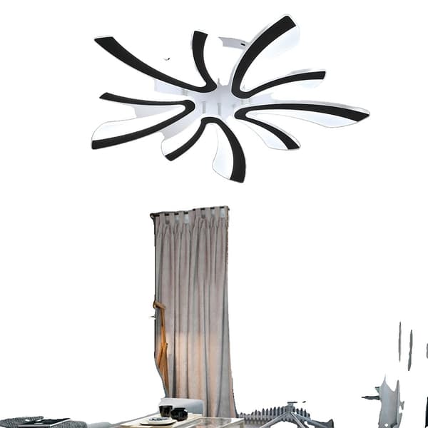 Moderne Akryl Loftlampe, Fjernbetjening, Varme Hvide og Kolde Hvide Muligheder,sort, Fjerndæmpning