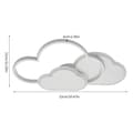 Miniatyrbillede 2 af 2: Skyformet LED Loftlampe, Justerbar 3-Farvet Belysning, Moderne Design,42W, HVID