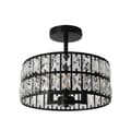 Miniatyrbillede 1 af 2: Loftkrone, LED SMD-pærer, Moderne stil,sort