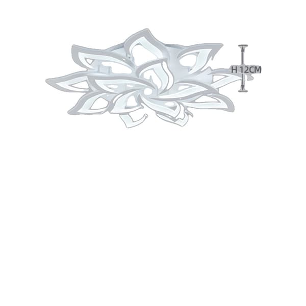 Smart akryl loftlampe, 40W til 170W effekt, dæmpbar for tilpasset lysstyrke,Hvide 14 Hoveder, APP med RC Dæmpbar