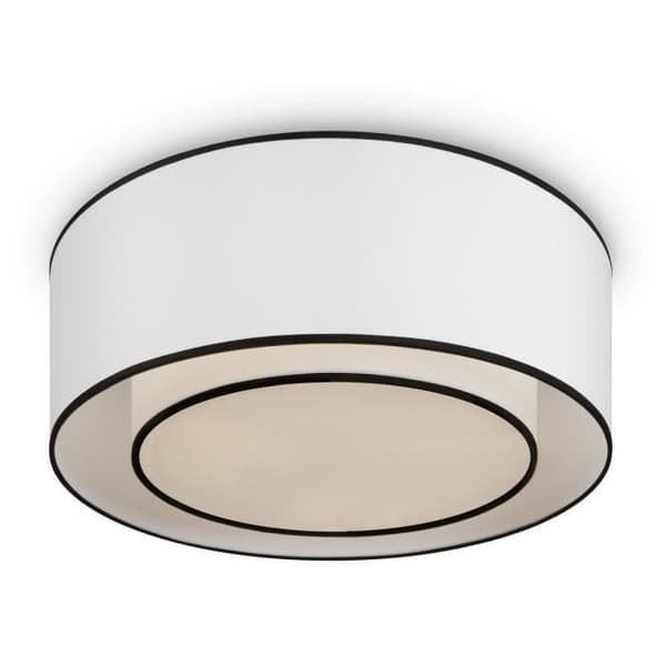 Plafondslampa - Maytoni - Bergamo - Cylindrisk - 3 lampor - Vit och svart metall - E27