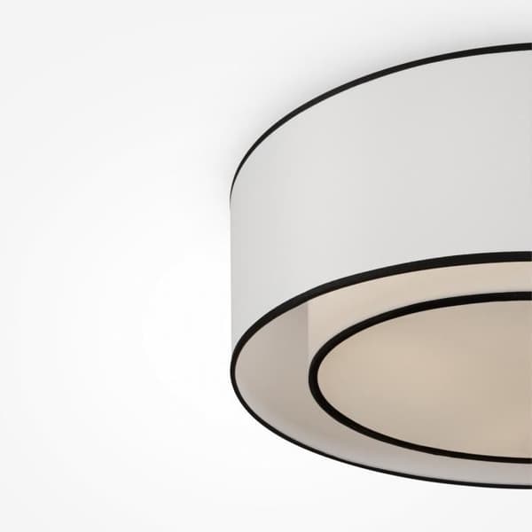 Plafondslampa - Maytoni - Bergamo - Cylindrisk - 3 lampor - Vit och svart metall - E27