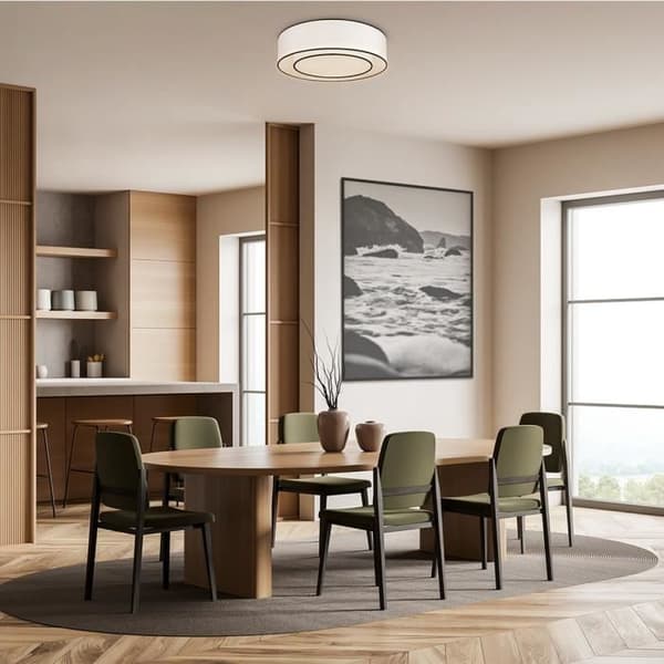 Plafondslampa - Maytoni - Bergamo - Cylindrisk - 3 lampor - Vit och svart metall - E27