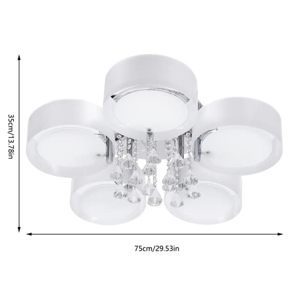 Moderne Krystal Lysekrone, Energi-Effektiv LED, Fjernbetjenings Bekvemmelighed,HVID