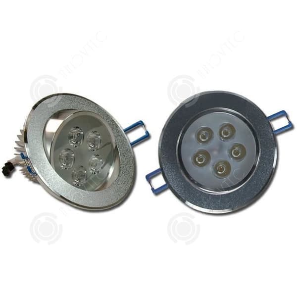 INN LED Spotlight 12ST Infälld 7W Rund Infälld Plan Taklampa Dimbar taklampa 38grader Varmvit Icke dimbara takspottar