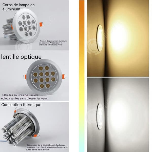 INN Infälld Taklampa Justerbar Tak Infälld Belysning Neutral Vit Infälld Taklampa Smycken Counter Shop Kommersiella