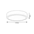 Miniatyrbild 3 av 3: Rund taklampa Lauri 22W 3000K-4000K-6000K 2300lm IP20 svart RABALUX