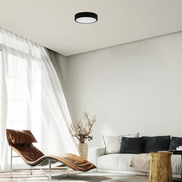 Rund taklampa Lauri 22W 3000K-4000K-6000K 2300lm IP20 svart RABALUX