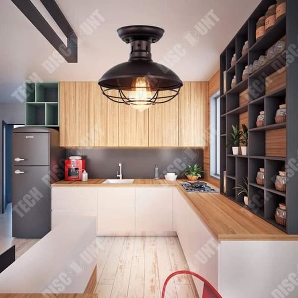 TD® Retrostil Hushållsjärn Art Tak Lätt Industriell Vindlampa Veranda Gang Korridor Lampa-22,5 * 20cm / 60W