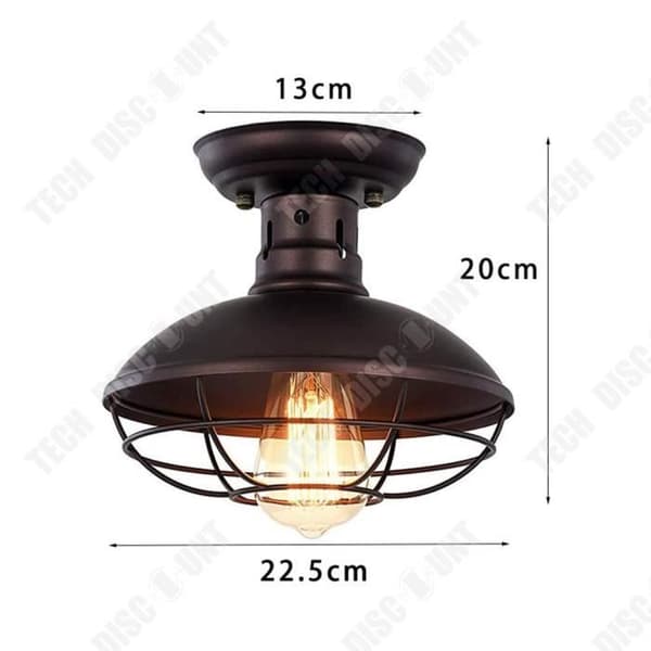 TD® Retrostil Hushållsjärn Art Tak Lätt Industriell Vindlampa Veranda Gang Korridor Lampa-22,5 * 20cm / 60W
