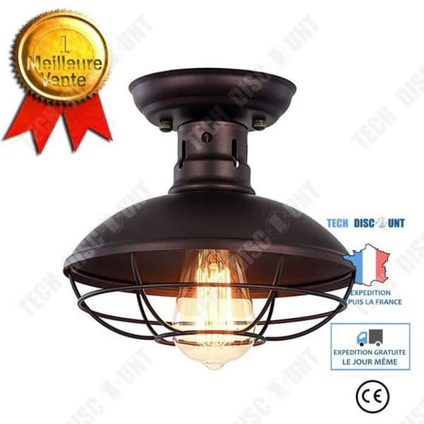 TD® Retrostil Hushållsjärn Art Tak Lätt Industriell Vindlampa Veranda Gang Korridor Lampa-22,5 * 20cm / 60W