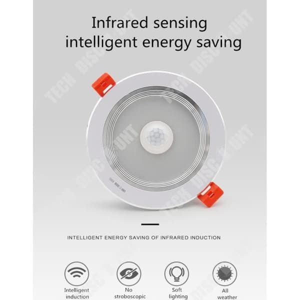 TD® LED-taklampa vardagsrum barnsovrum pojke projektor glödlampa infraröd sensorbelysning taklampa infälld vägglampa