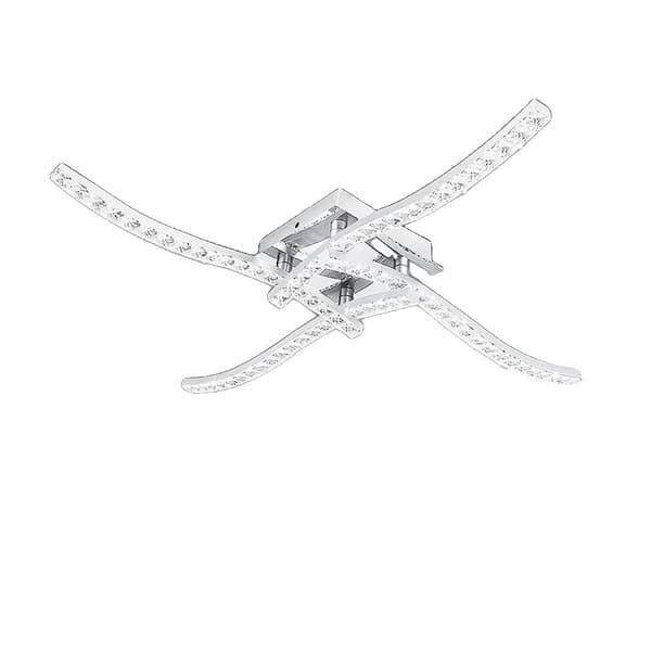 LED Loftlampe, Bøjet Design, Energi Effektiv,Akril 4, Kold Hvid