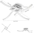 Miniatyrbillede 2 af 2: Loftlampe, 4 LED, 5500K Kold Hvid,4 LED, 5500K