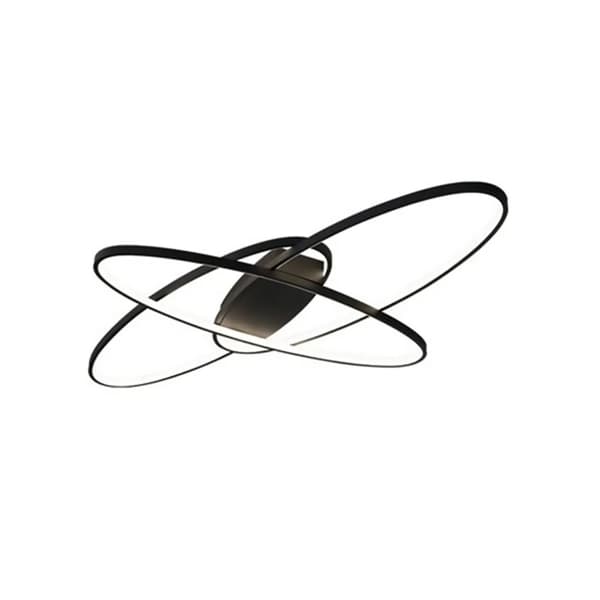 Moderne Loftlampe, Dæmpbar 70W, Justerbar Farvetemperatur,sort