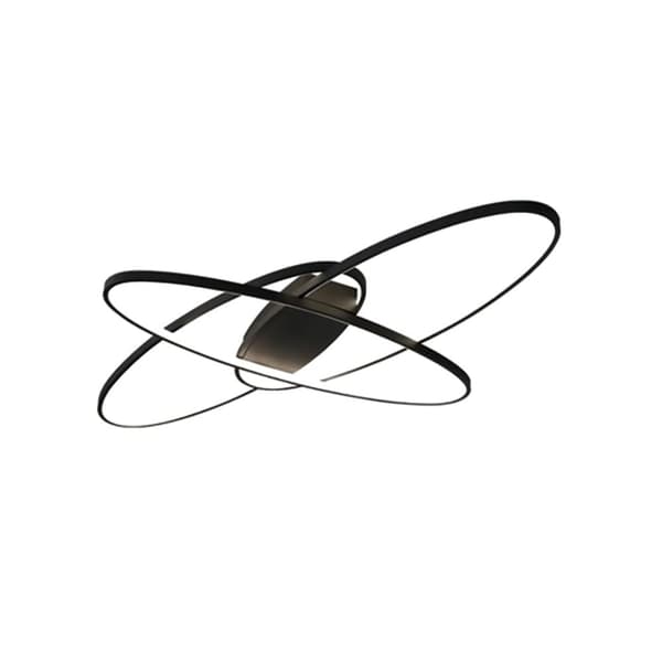 Moderne Loftlampe, Dæmpbar 70W, Justerbar Farvetemperatur,sort