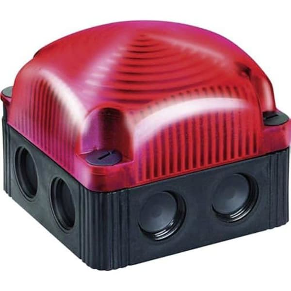 Dauerleuchte LED - WERMA - 85310055 - Röd - 24 VDC - Modern kvadratisk design