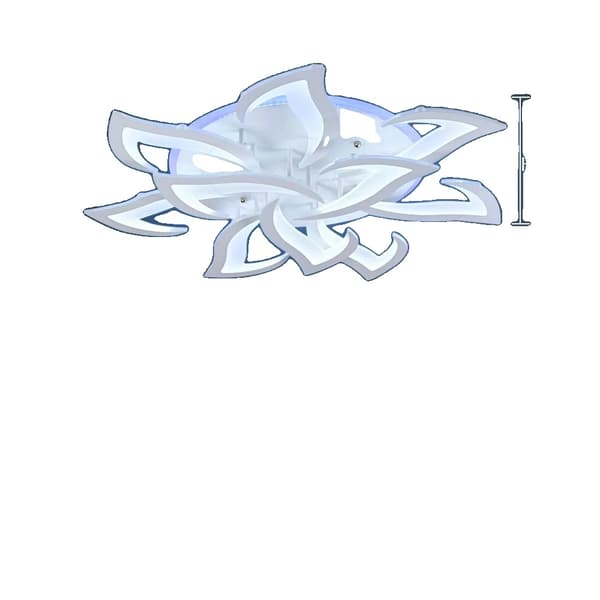 LED Loftlampe, 100W Effekt, Dæmpbar Belysning,Lotus 10 kronblade