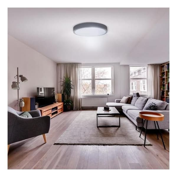 LED-belysning Solight med fjärrkontroll Grå, 38cm