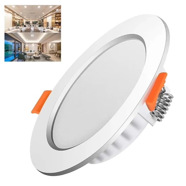 Indbygget LED-spotlight – Vandtæt IP44, Neutralt Hvidt Lys 4000K, Ultraslankt Design, Til Badeværelser og Stuer