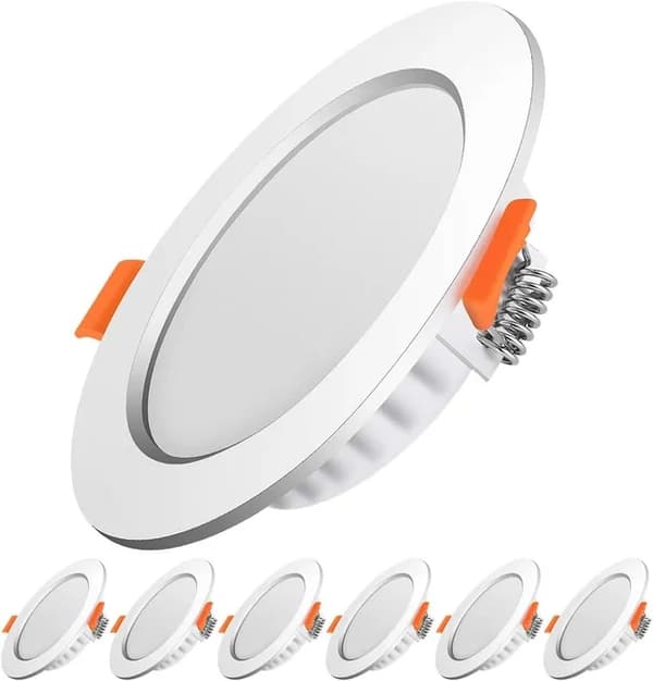 Indbygget LED-spotlight – Vandtæt IP44, Neutralt Hvidt Lys 4000K, Ultraslankt Design, Til Badeværelser og Stuer