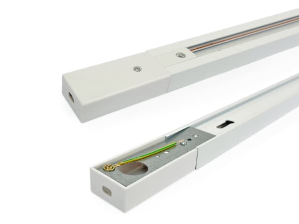 Skinneliste 2m 1F Hvid HQ