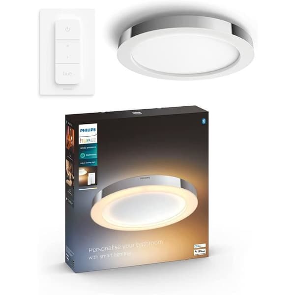 Philips Hue White Ambiance ADORE Taklampa för badrum 40W Bluetooth-kompatibel - Vit (fjärrkontroll ingår)