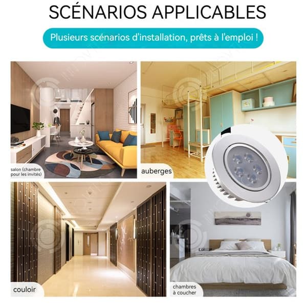 INN LED infälld spotlight 12W kall vit spot super ljus infälld taklampa hög kall vit färg justerbar rund lampa