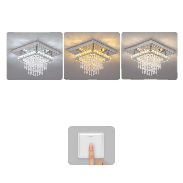 Kristallikattovalaisin, LED SMD -lamput, säädettävä valaistusalue,CCT vaihdettavissa