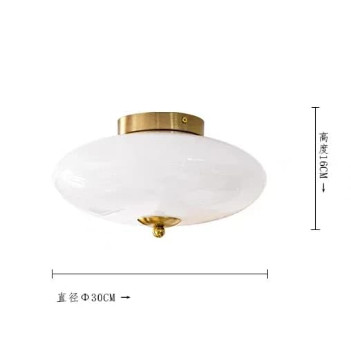 Taklampa, Elegant Glasdesign, Ideal för Olika Rum,Guld, 3 färger ingen fjärrkontroll, 220V