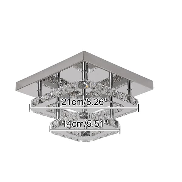 Kristallikattovalaisin, moderni muotoilu, LED-valaistus,Dia25cm 18W, vaihdettavissa