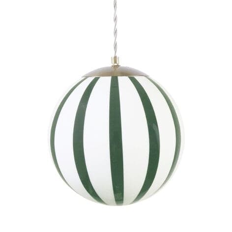 Pendant Lamp Alba Opal Green/White Large