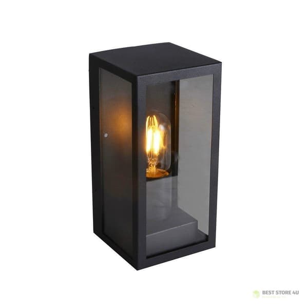 LOFT V-TAC 1xE27 IP44 Svart MAT VT-837 3 års garanti