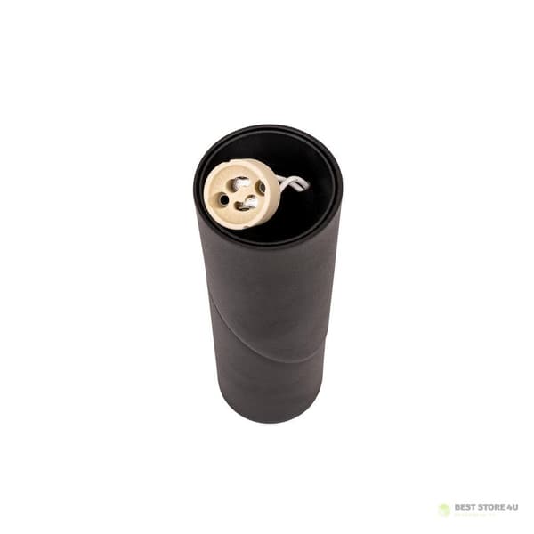 V-TAC Aluminium GU10 Rund Ytmonterad Lysrör Svart VT-804 3 Års Garanti
