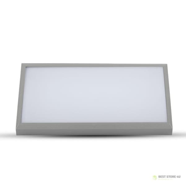 V-TAC 20W LED væglampe skrå grå IP65 VT-8055-N 4000K 2050lm