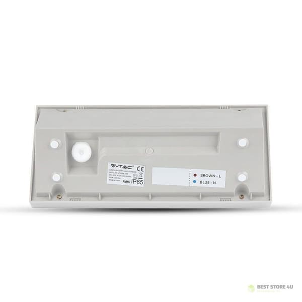 V-TAC 12W LED væglampe skrå hvid IP65 VT-5142 4000K 1250lm