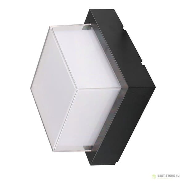 V-TAC 12W LED IP65 Sort Firkantet VT-828 3000K 1200lm Armatur